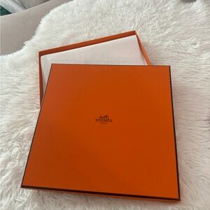 Hermes Orange Scarf Box